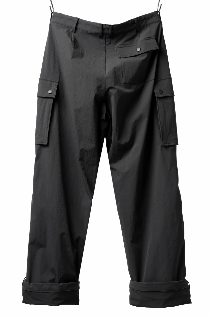 TARO HORIUCHI / th products NERDRUM / Cargo Pants / recycled nylon stretch taffeta (black) - Image 19