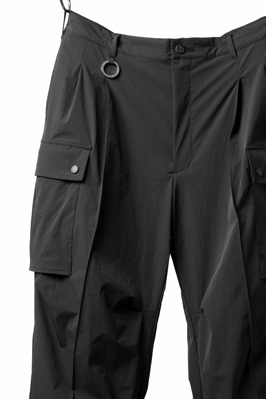 TARO HORIUCHI / th products NERDRUM / Cargo Pants / recycled nylon stretch taffeta (black) - Image 20