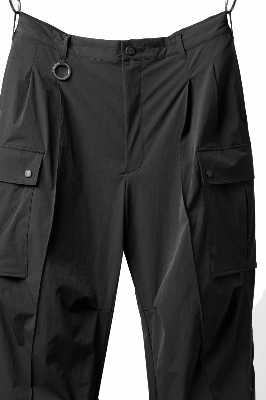 TARO HORIUCHI / th products NERDRUM / Cargo Pants / recycled nylon stretch taffeta (black) - Image 21
