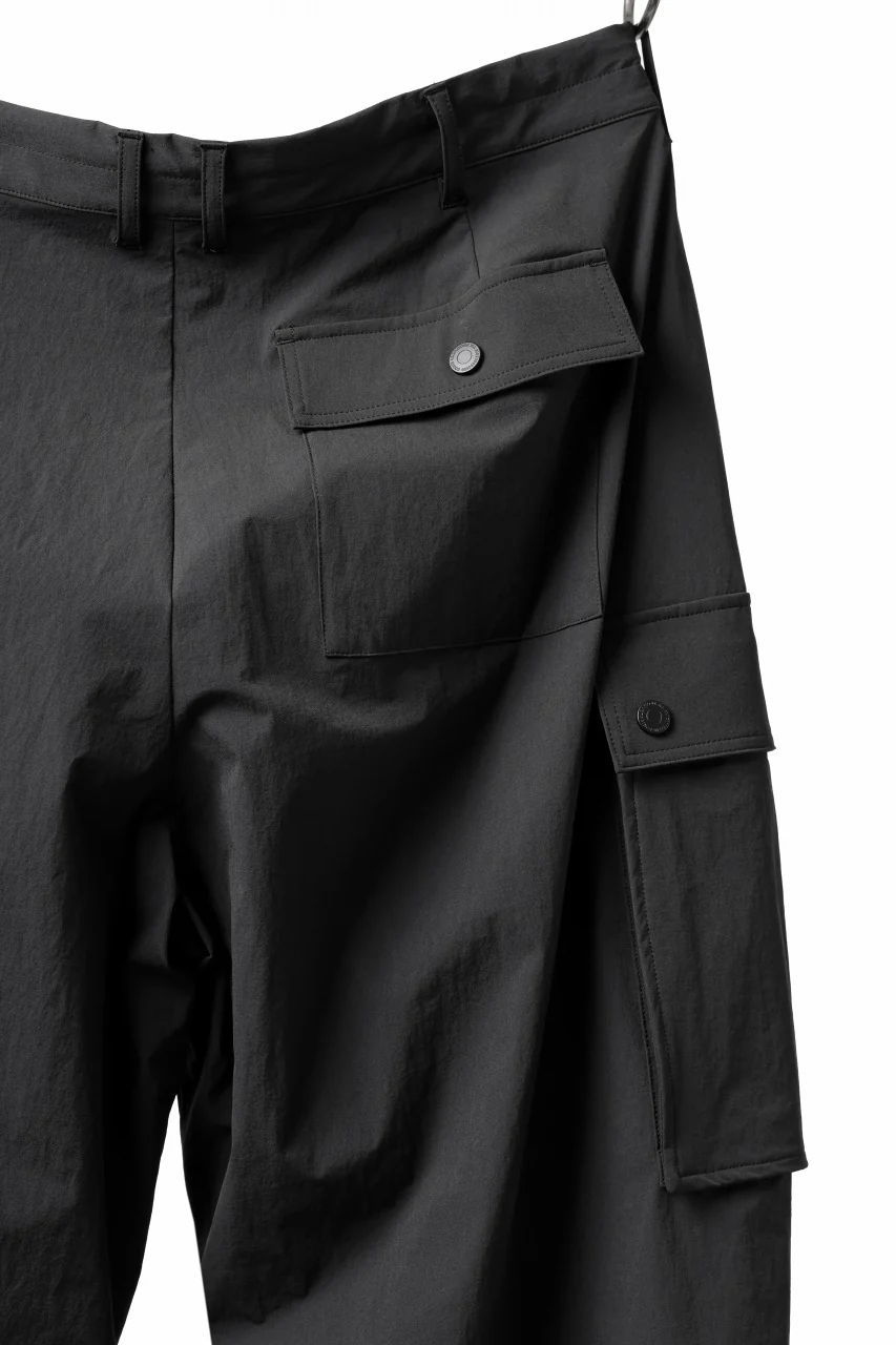 TARO HORIUCHI / th products NERDRUM / Cargo Pants / recycled nylon stretch taffeta (black) - Image 28