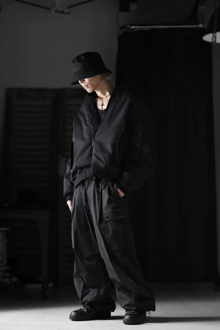 TARO HORIUCHI / th products NERDRUM / Cargo Pants / recycled nylon stretch taffeta (black) - Image 55