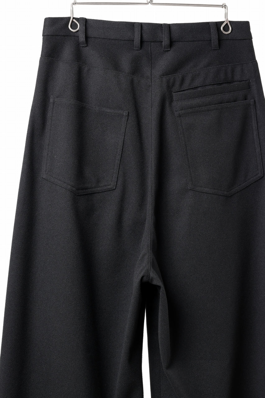 TARO HORIUCHI / th products Wide 5 Pocket Pants / active setter tweed knit (black) - Image 13