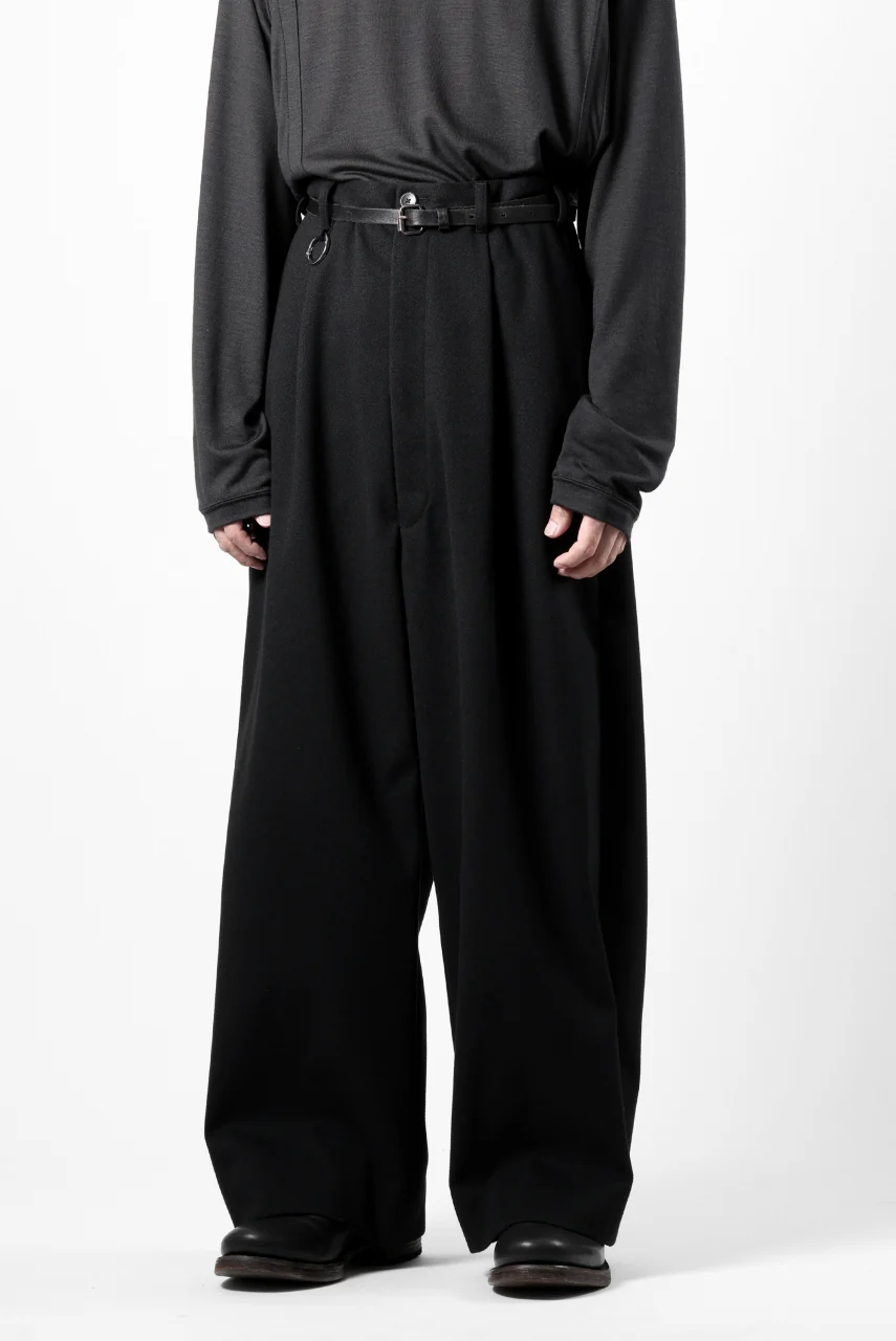TARO HORIUCHI / th products Wide 5 Pocket Pants / active setter tweed knit (black) - Image 17