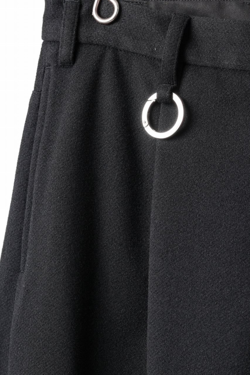 TARO HORIUCHI / th products Wide 5 Pocket Pants / active setter tweed knit (black) - Image 9