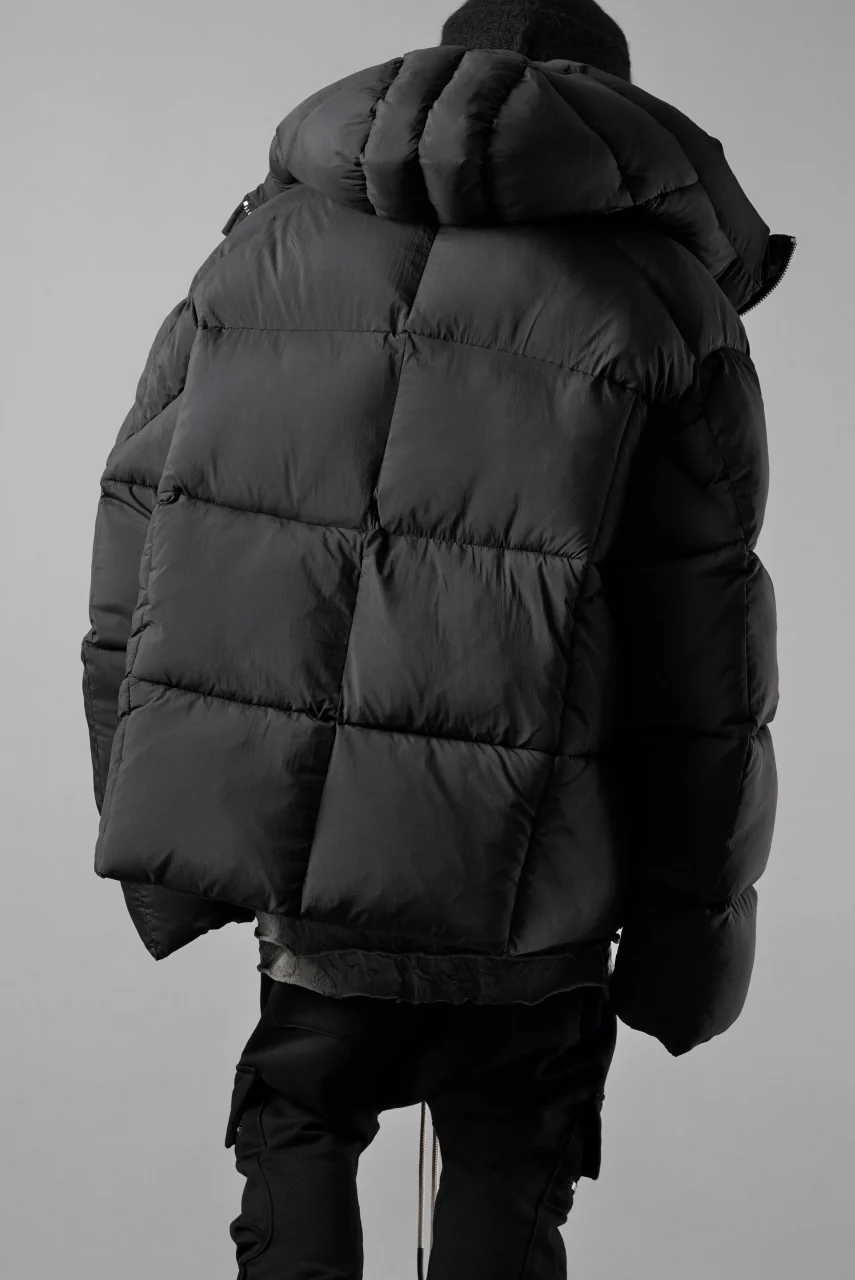 thom/krom BIG HOODIE OVERSIZED JACKET / WARM PUFFER (BLACK) - Image 21