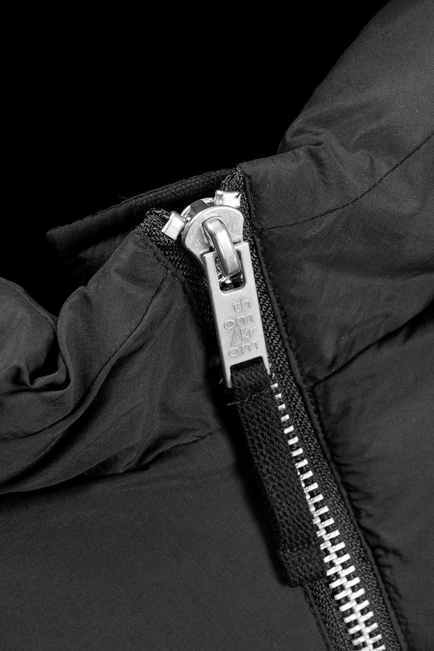 thom/krom BIG HOODIE OVERSIZED VEST / WARM PUFFER (BLACK) - Image 10