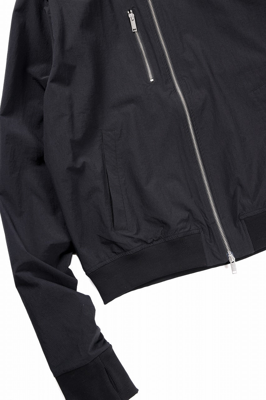 thom/krom BOMBER JACKET / RIPSTOP STRETCH NYLON (BLACK) - Image 8