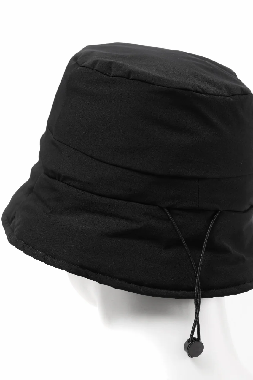 thom/krom BUCKET HAT / ELASTIC NYLON + WARM PADDED (BLACK) - Image 8