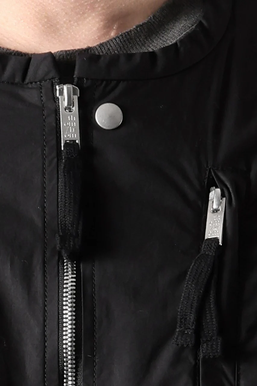 thom/krom COLLARLESS JACKET / STRETCH COTTON (BLACK) - Image 8