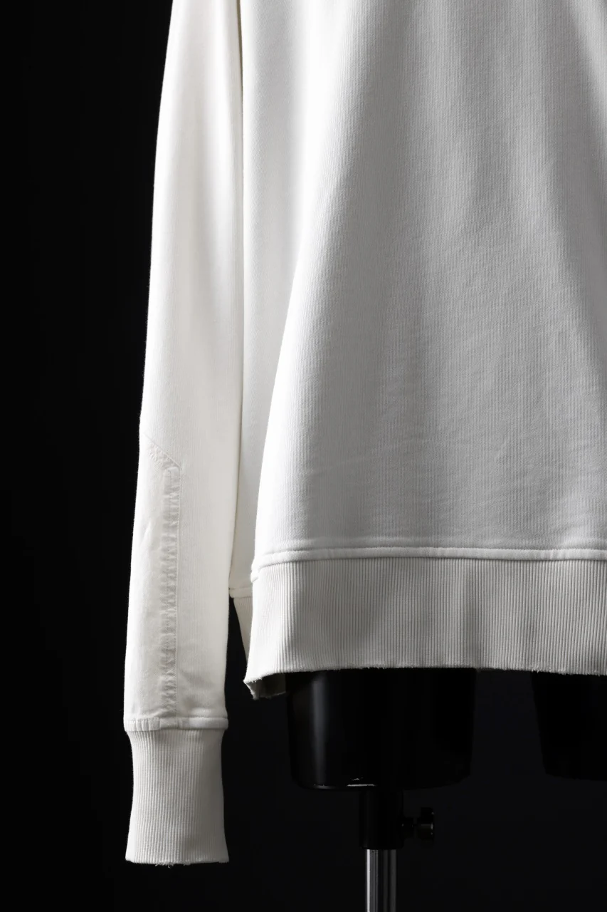 thom/krom CREW NECK TOPS / USED EFFECT COTTON SWEAT (CREAM) - Image 13