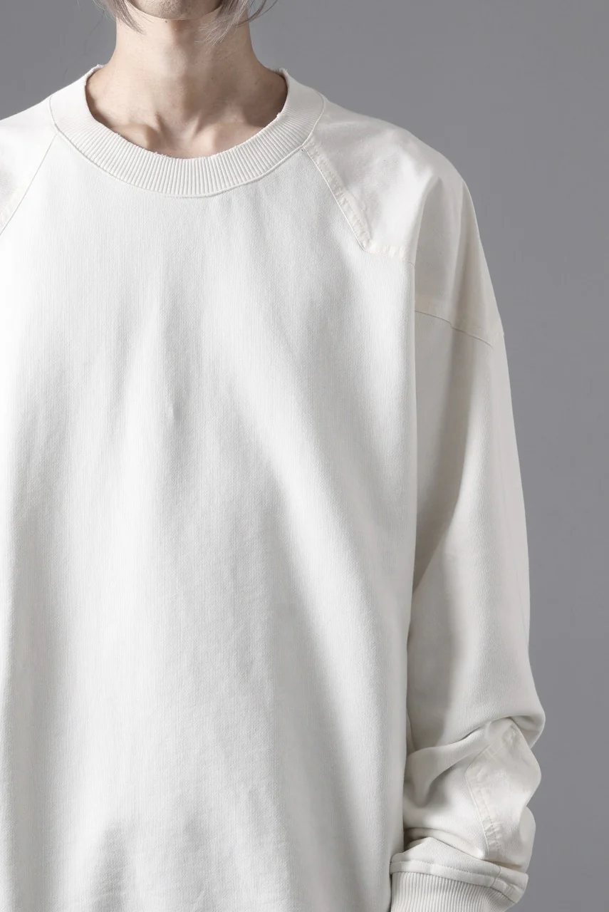 thom/krom CREW NECK TOPS / USED EFFECT COTTON SWEAT (CREAM) - Image 20