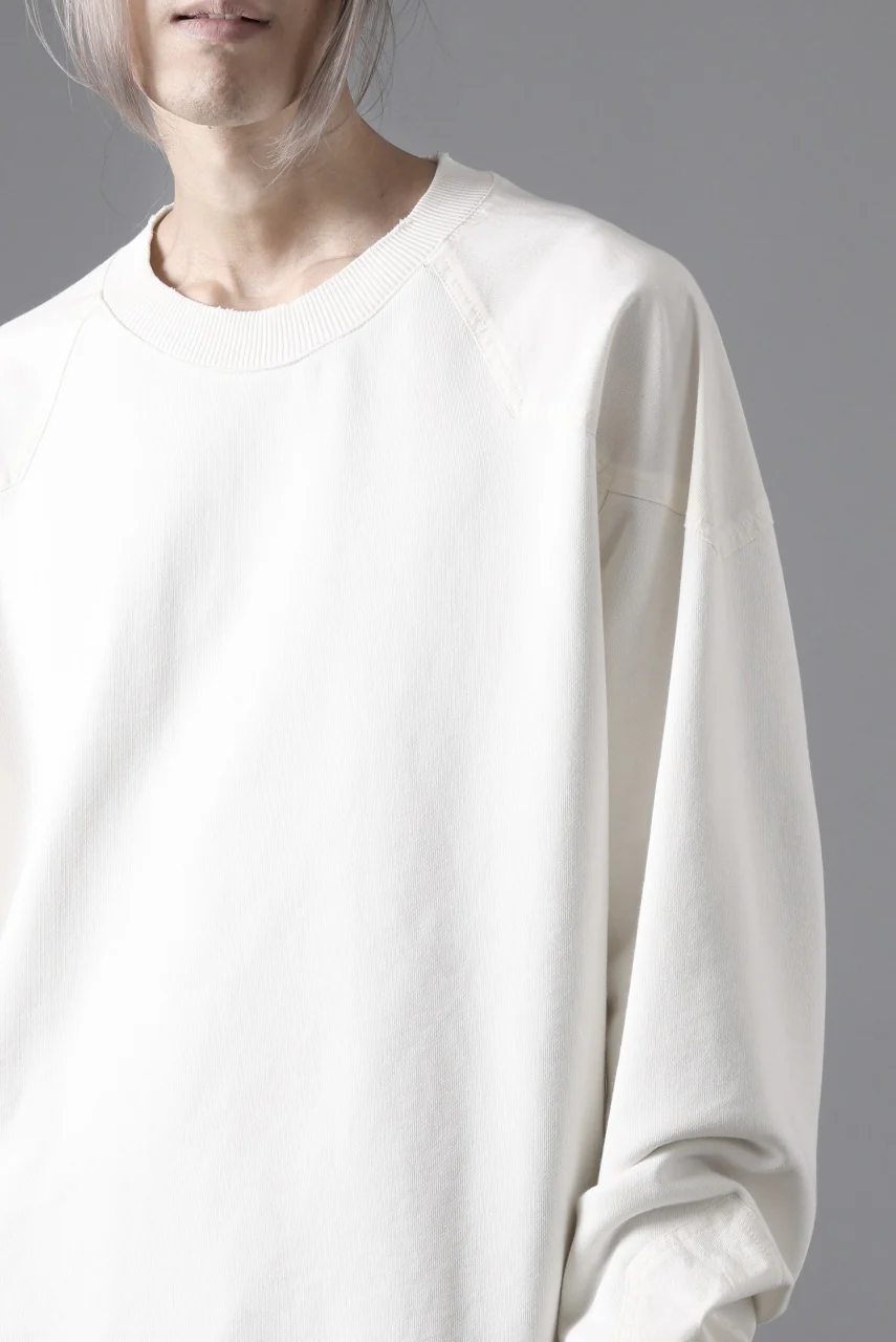 thom/krom CREW NECK TOPS / USED EFFECT COTTON SWEAT (CREAM) - Image 21