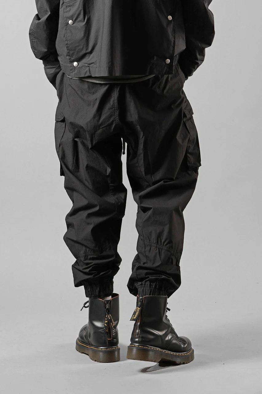thom/krom CARGO JOGGER TROUSERS / ORGANIC COTTON (BLACK) - Image 13