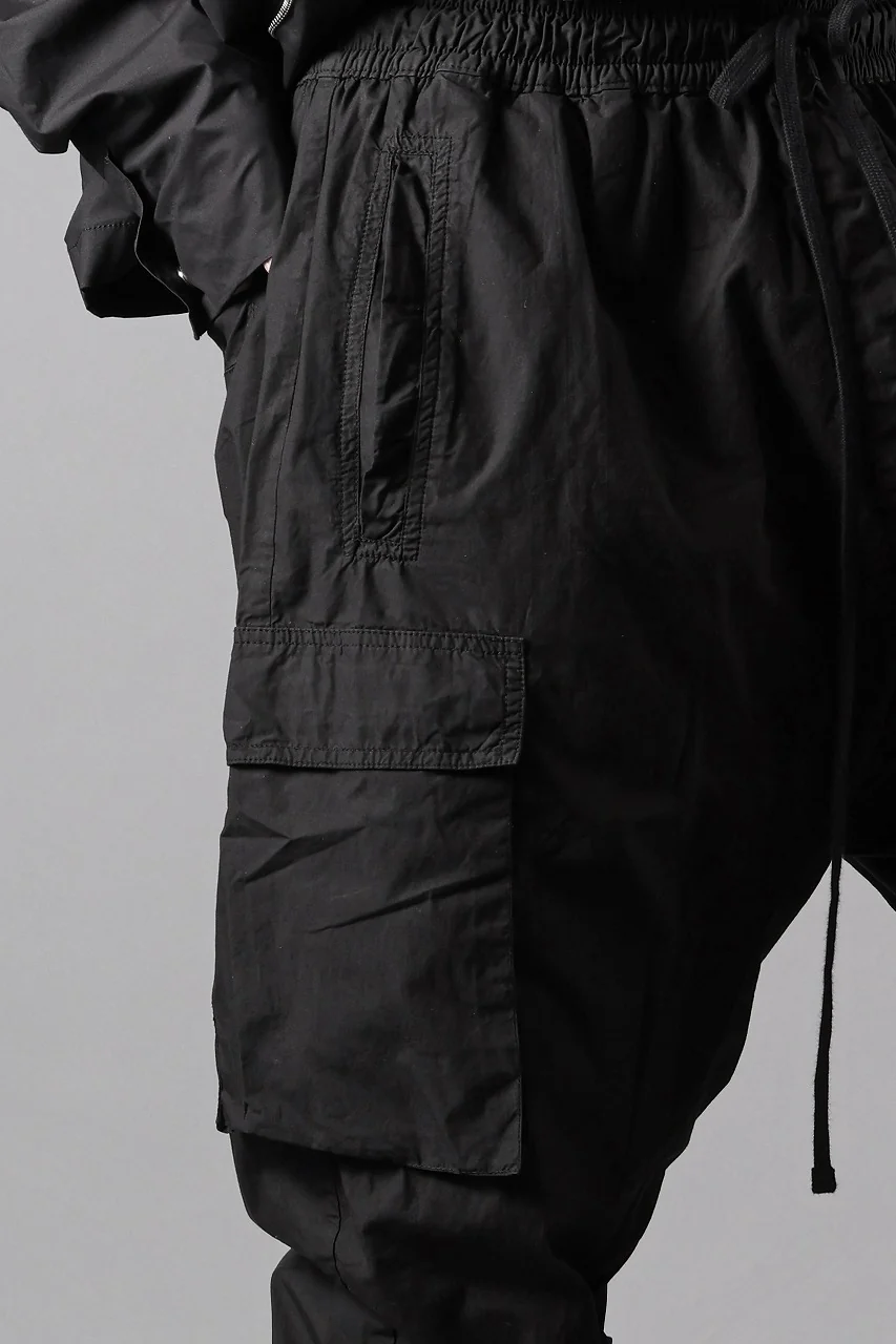 thom/krom CARGO JOGGER TROUSERS / ORGANIC COTTON (BLACK) - Image 6
