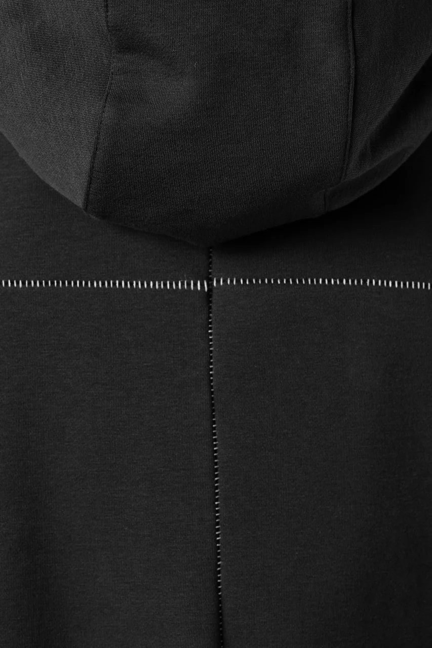 thom/krom EXTRA OVERSIZED FIT HOODIE / ELASTIC COTTON SWEAT (BLACK) - Image 18