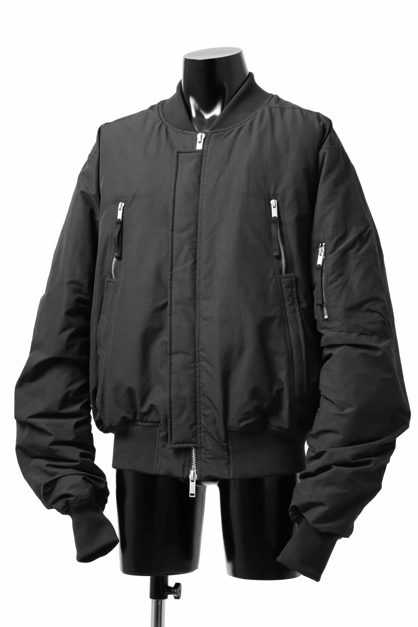 thom/krom FLIGHT BOMBER JACKET / WARM PADDED (BLACK) - Image 10