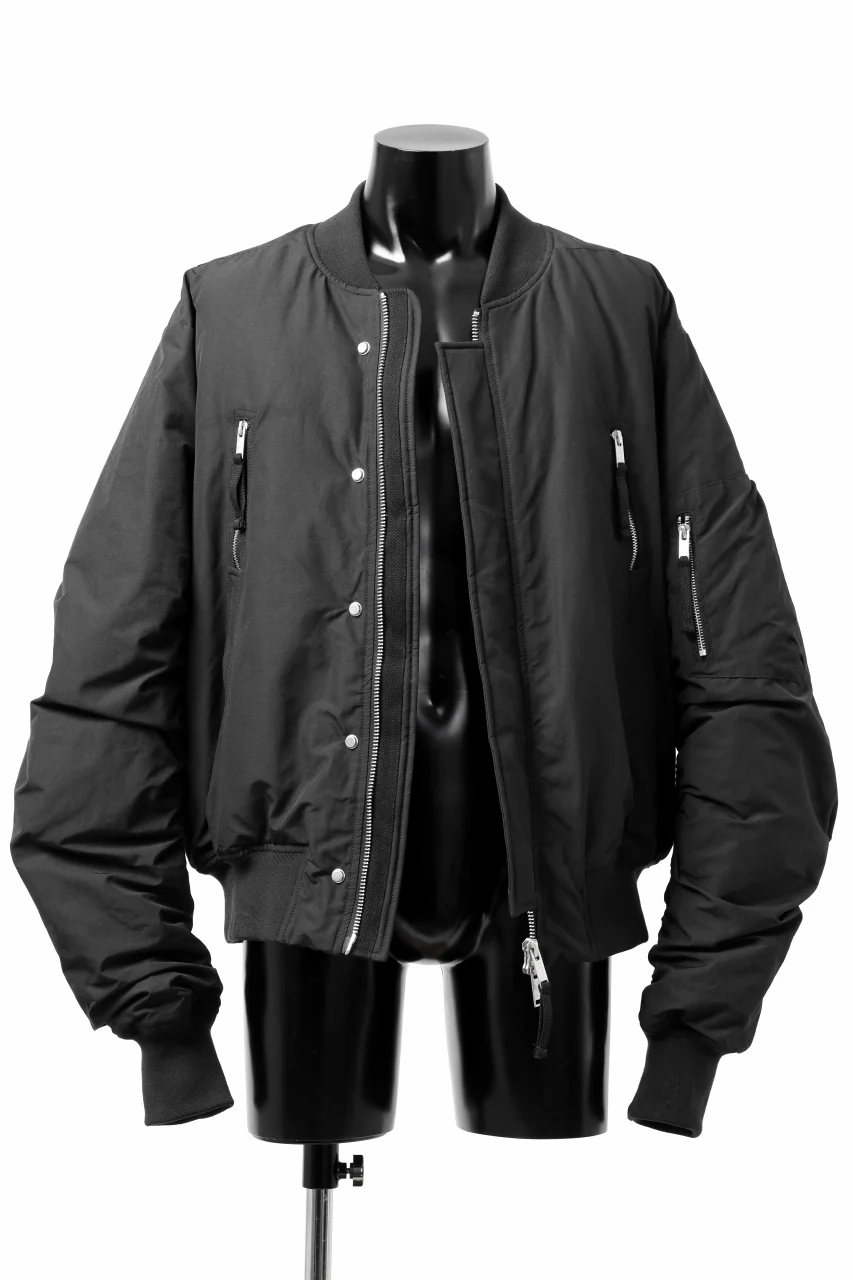 thom/krom FLIGHT BOMBER JACKET / WARM PADDED (BLACK) - Image 13