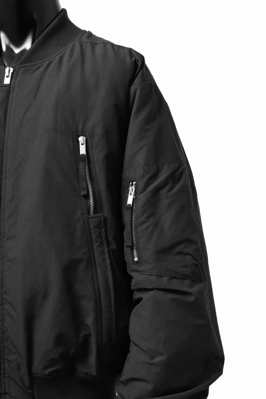 thom/krom FLIGHT BOMBER JACKET / WARM PADDED (BLACK) - Image 19