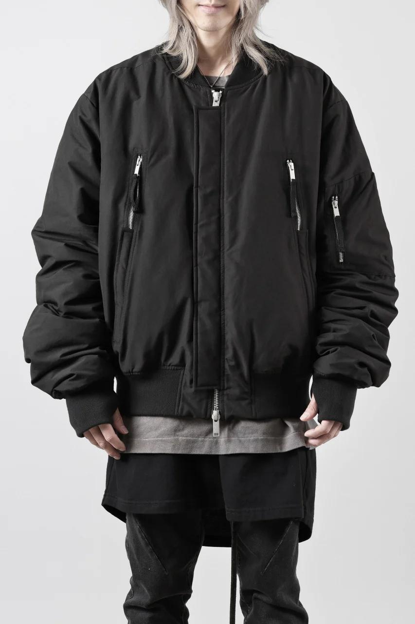 thom/krom FLIGHT BOMBER JACKET / WARM PADDED (BLACK) - Image 2