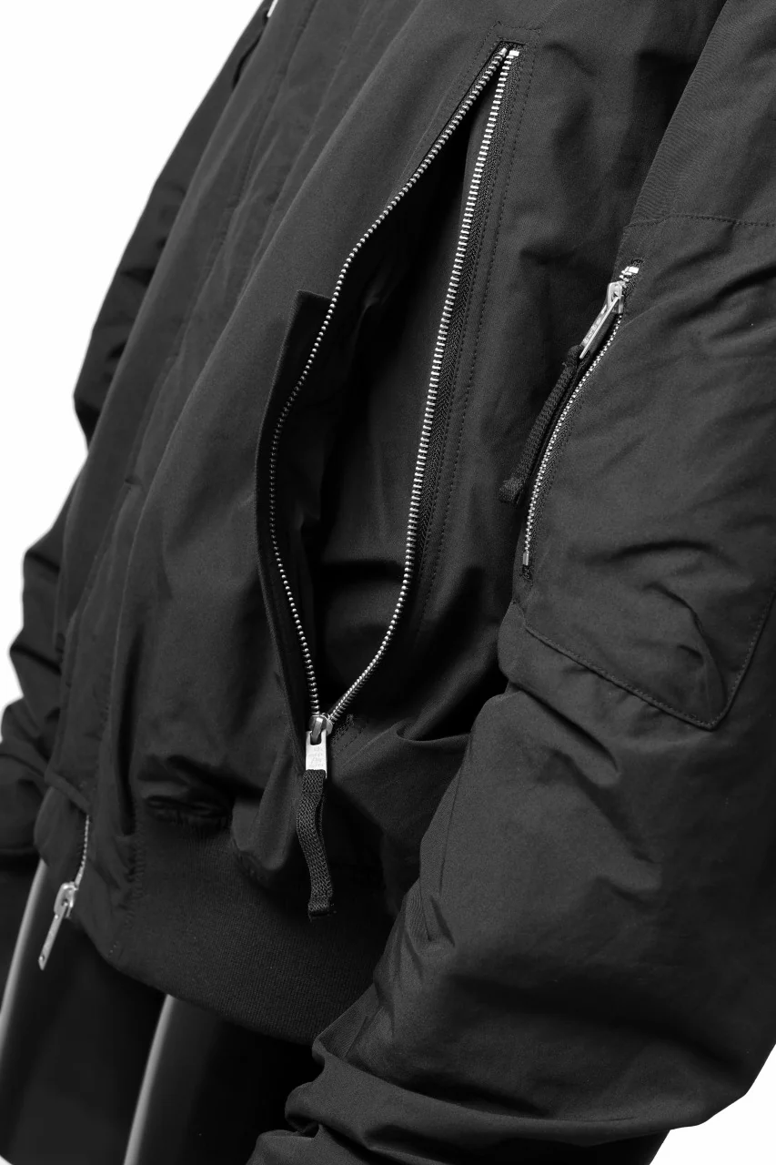 thom/krom FLIGHT BOMBER JACKET / WARM PADDED (BLACK) - Image 20
