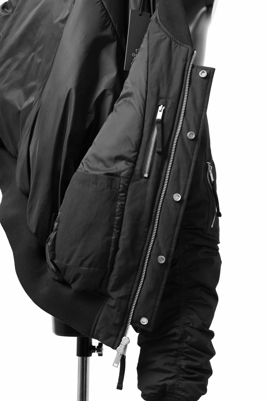 thom/krom FLIGHT BOMBER JACKET / WARM PADDED (BLACK) - Image 24