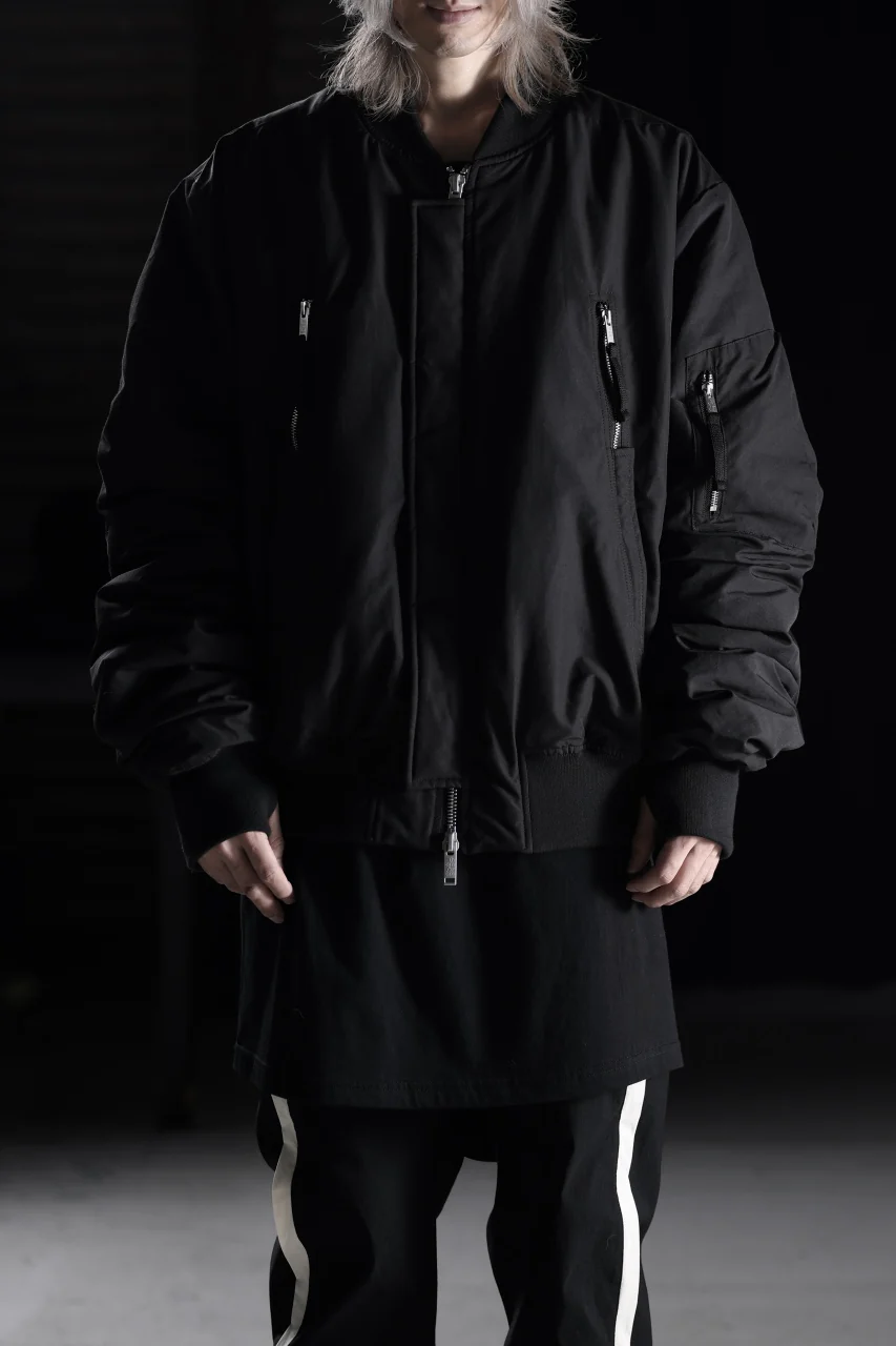 thom/krom FLIGHT BOMBER JACKET / WARM PADDED (BLACK) - Image 25