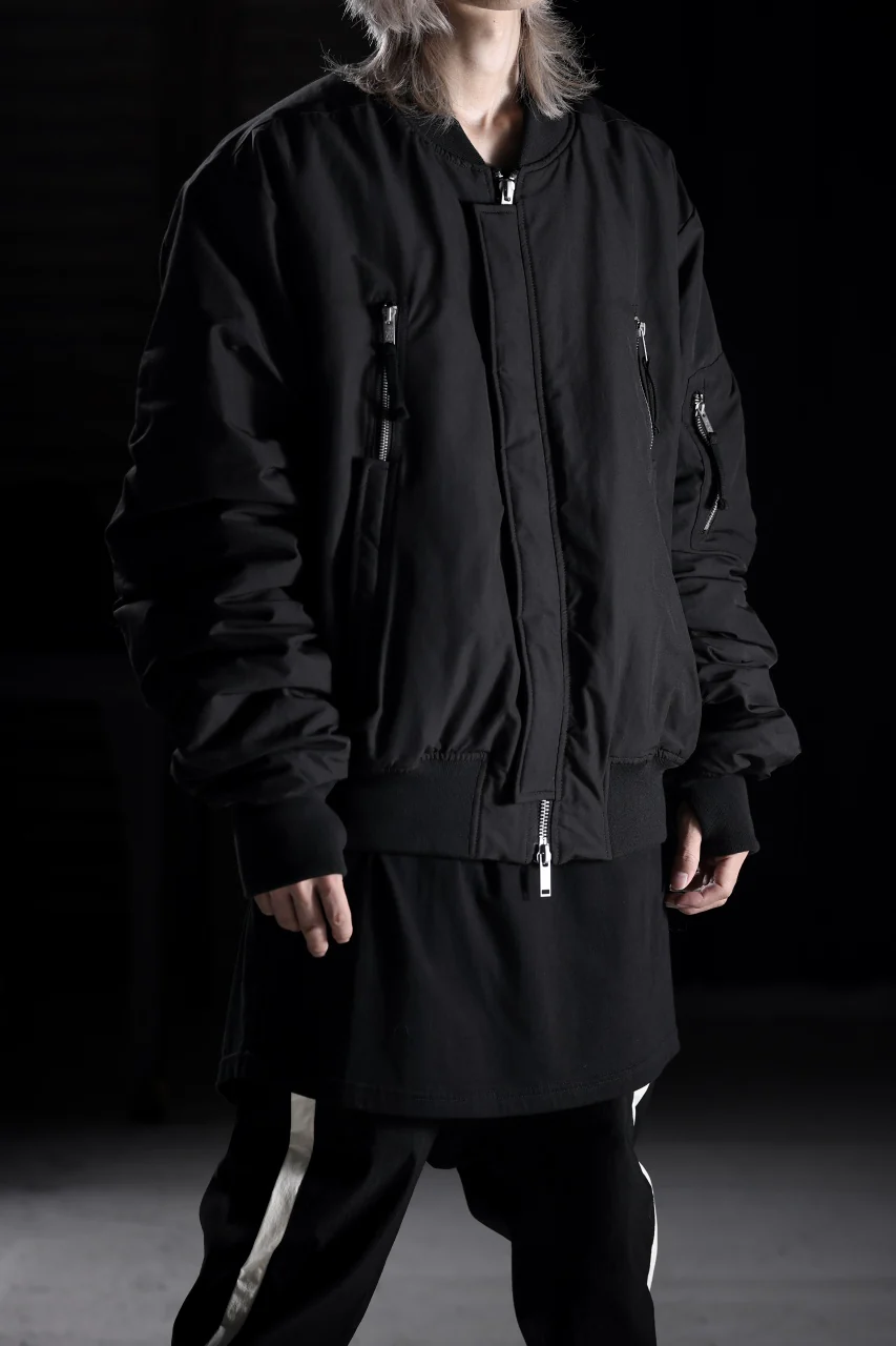 thom/krom FLIGHT BOMBER JACKET / WARM PADDED (BLACK) - Image 26
