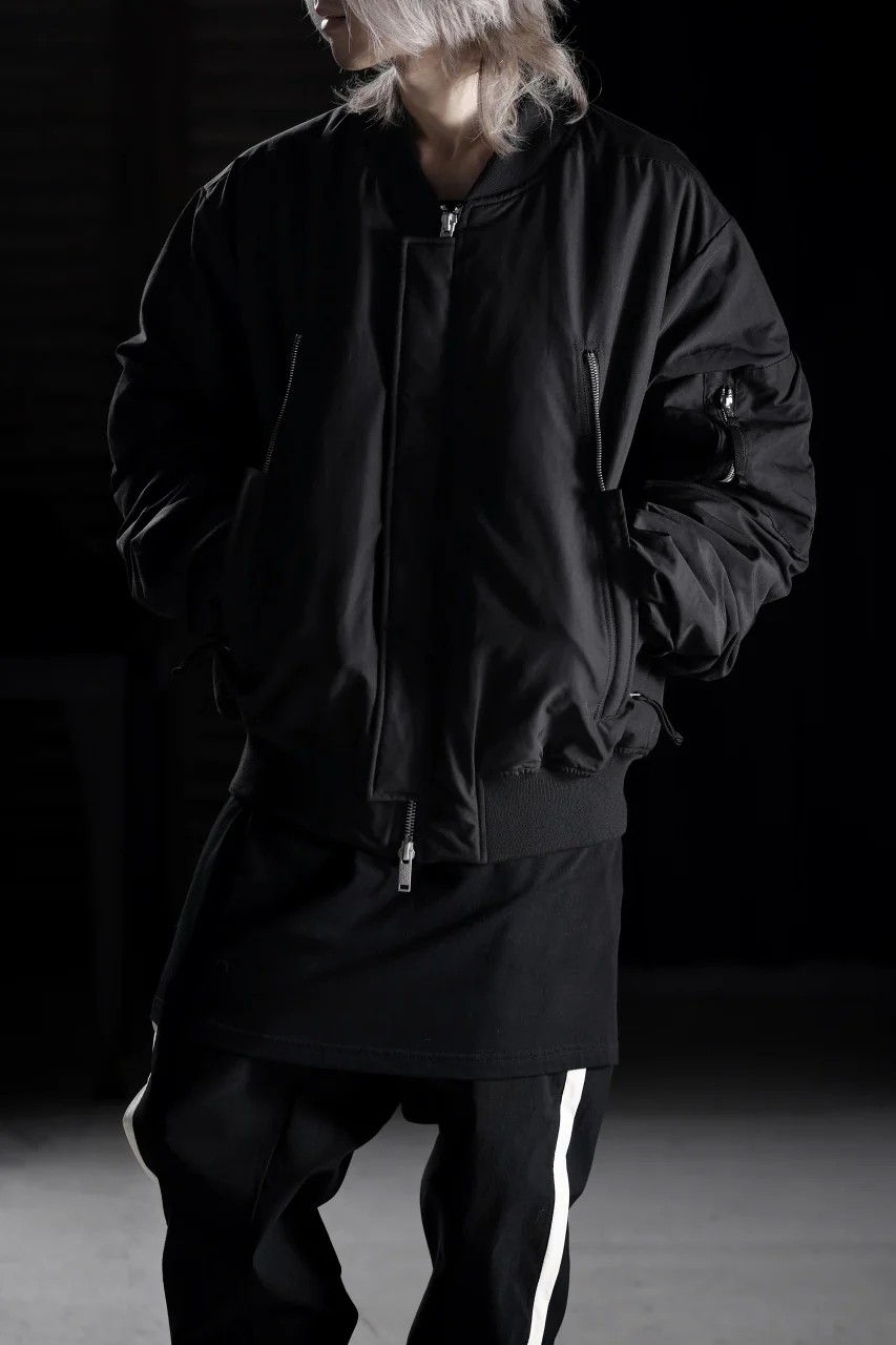 thom/krom FLIGHT BOMBER JACKET / WARM PADDED (BLACK) - Image 27