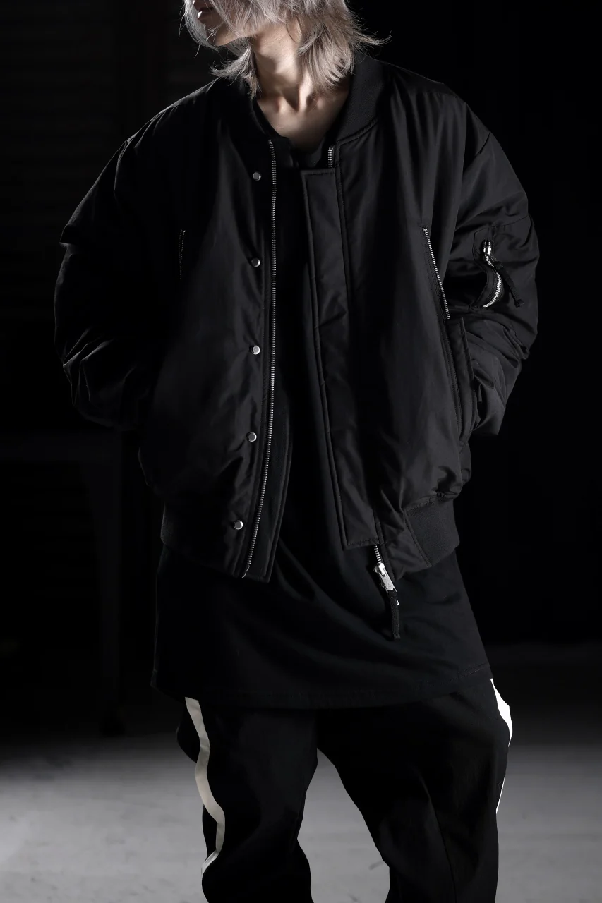 thom/krom FLIGHT BOMBER JACKET / WARM PADDED (BLACK) - Image 28