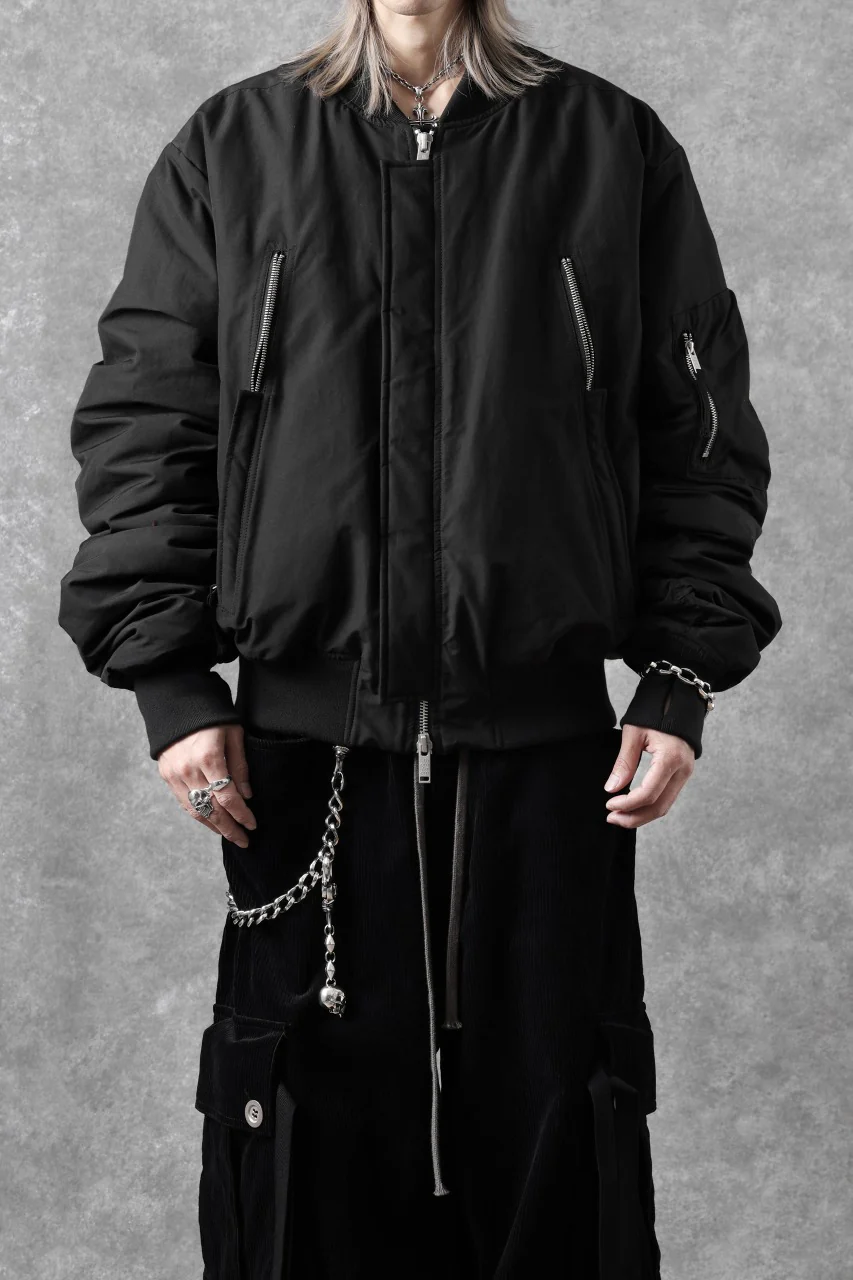 thom/krom FLIGHT BOMBER JACKET / WARM PADDED (BLACK) - Image 40