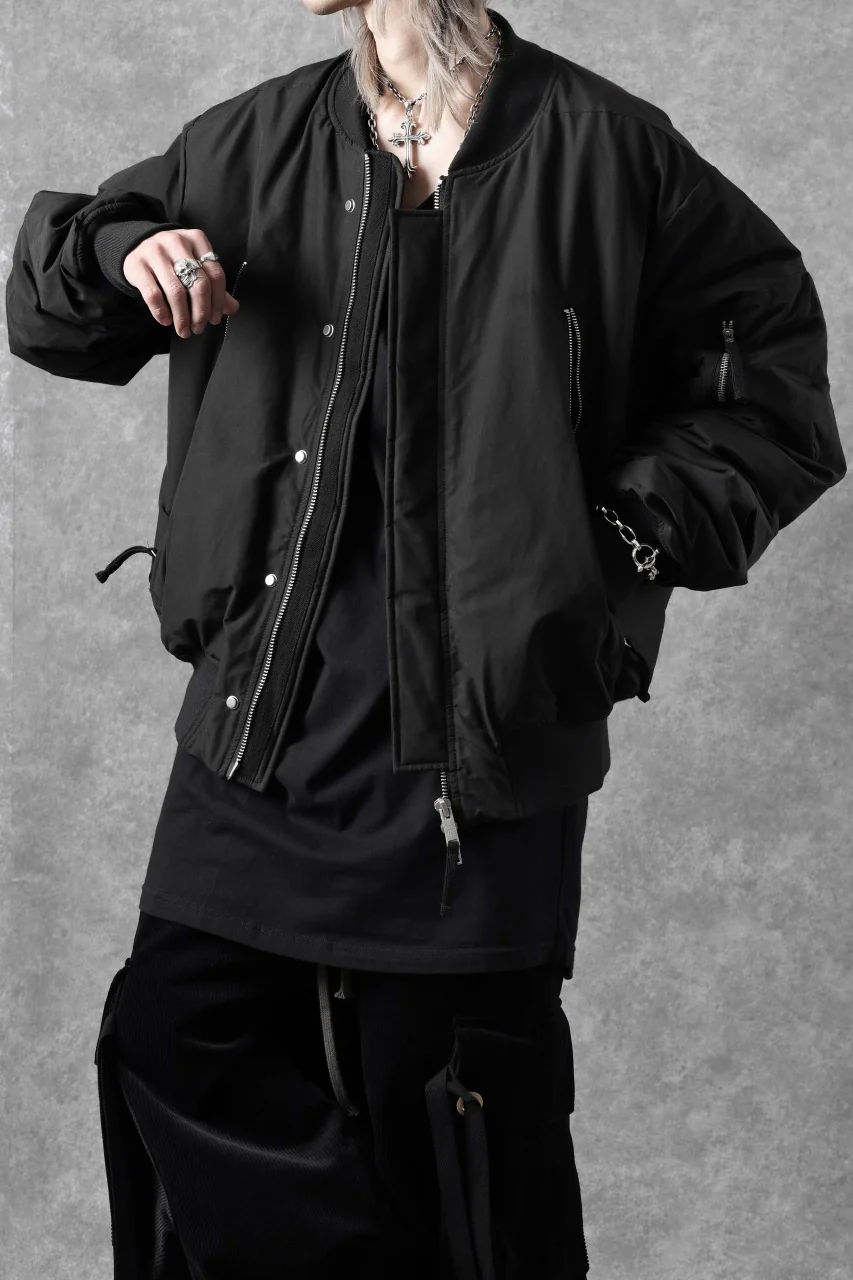 thom/krom FLIGHT BOMBER JACKET / WARM PADDED (BLACK) - Image 51