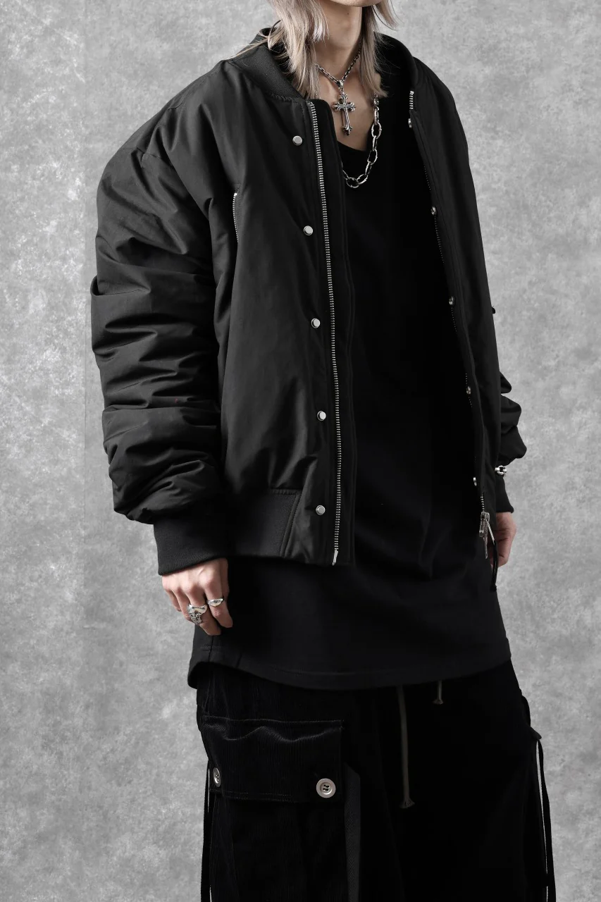 thom/krom FLIGHT BOMBER JACKET / WARM PADDED (BLACK) - Image 52