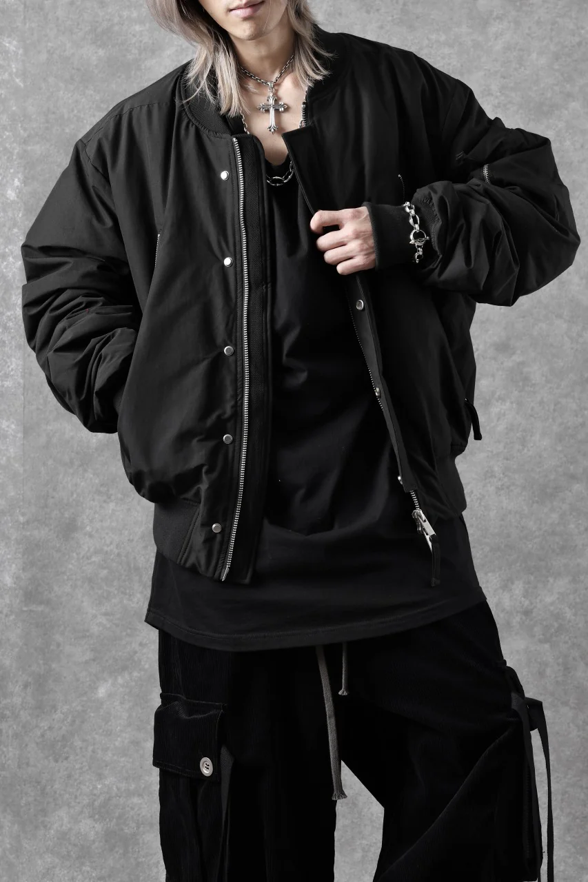 thom/krom FLIGHT BOMBER JACKET / WARM PADDED (BLACK) - Image 56