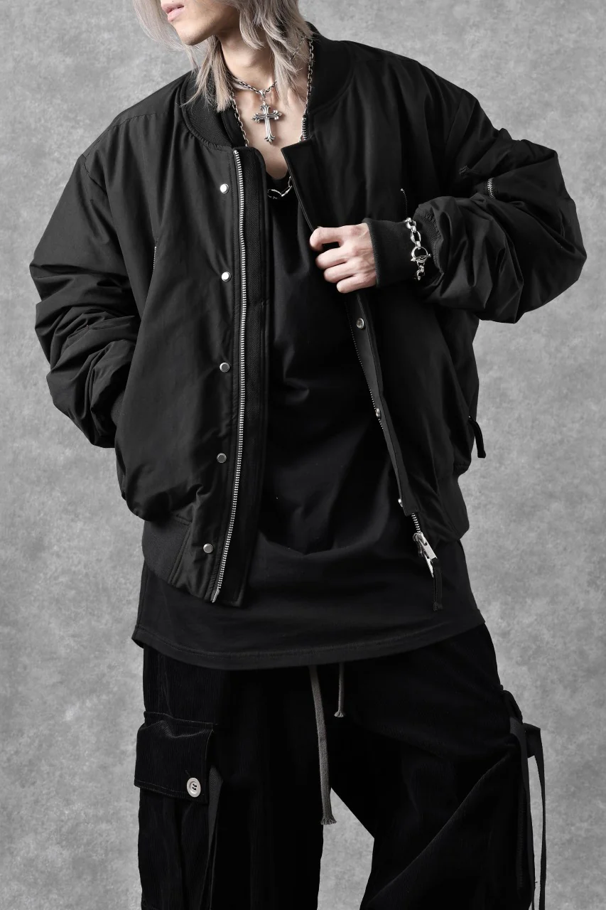 thom/krom FLIGHT BOMBER JACKET / WARM PADDED (BLACK) - Image 57
