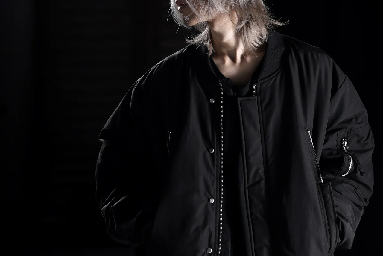 thom/krom FLIGHT BOMBER JACKET / WARM PADDED (BLACK) - Image 59