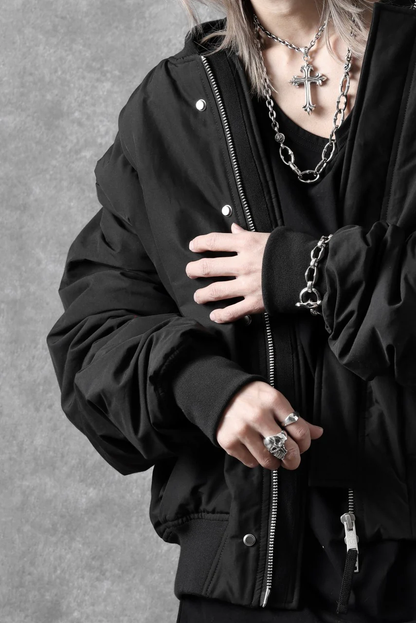 thom/krom FLIGHT BOMBER JACKET / WARM PADDED (BLACK) - Image 62