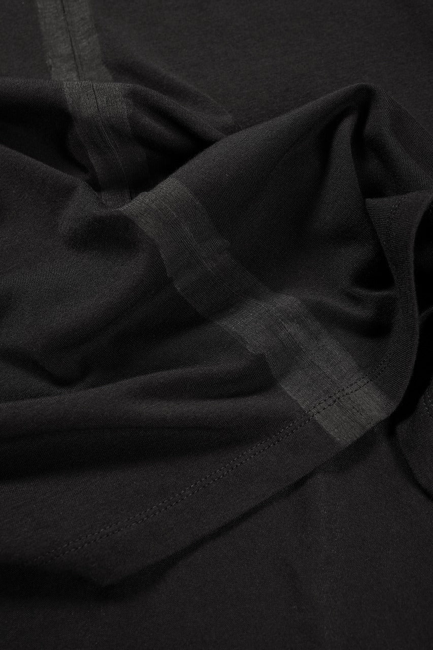 thom/krom HAND PAINTED LONG SLEEVE T-SHIRT / SOFT FLUFFY JERSEY (BLACK) - Image 12