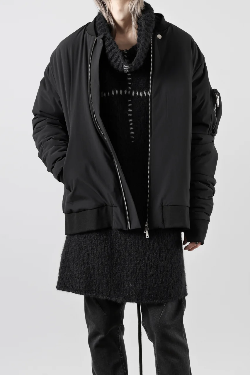 thom/krom HIGH COLLAR KNIT PULLOVER / ALPACA WOOL (BLACK) - Image 34