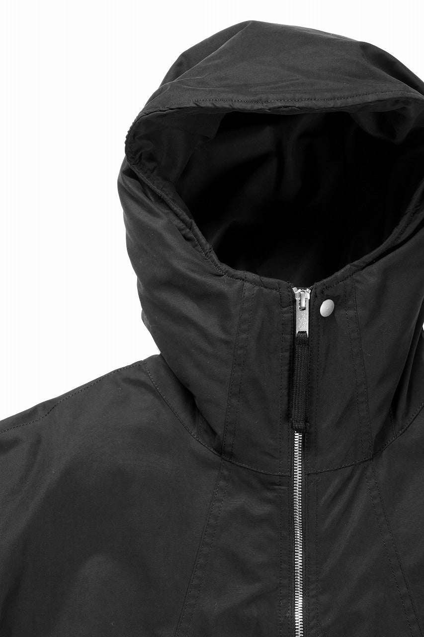 thom/krom HOODIE SHORT JACKET / WARM PADDED (BLACK) - Image 10