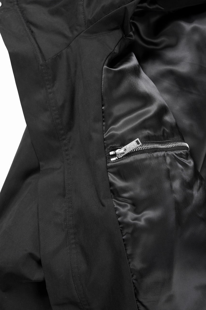 thom/krom HOODIE SHORT JACKET / WARM PADDED (BLACK) - Image 14