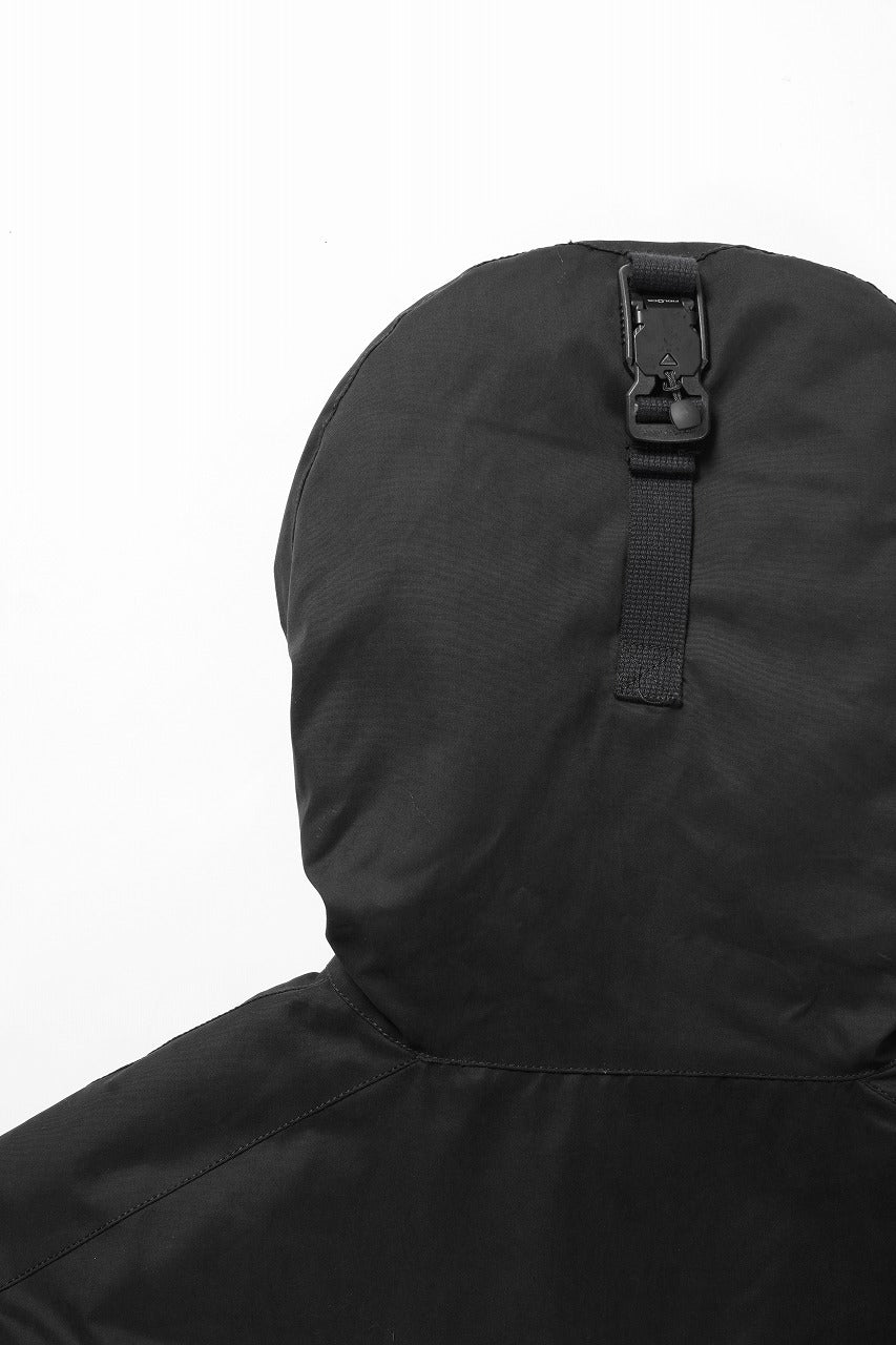 thom/krom HOODIE SHORT JACKET / WARM PADDED (BLACK) - Image 15