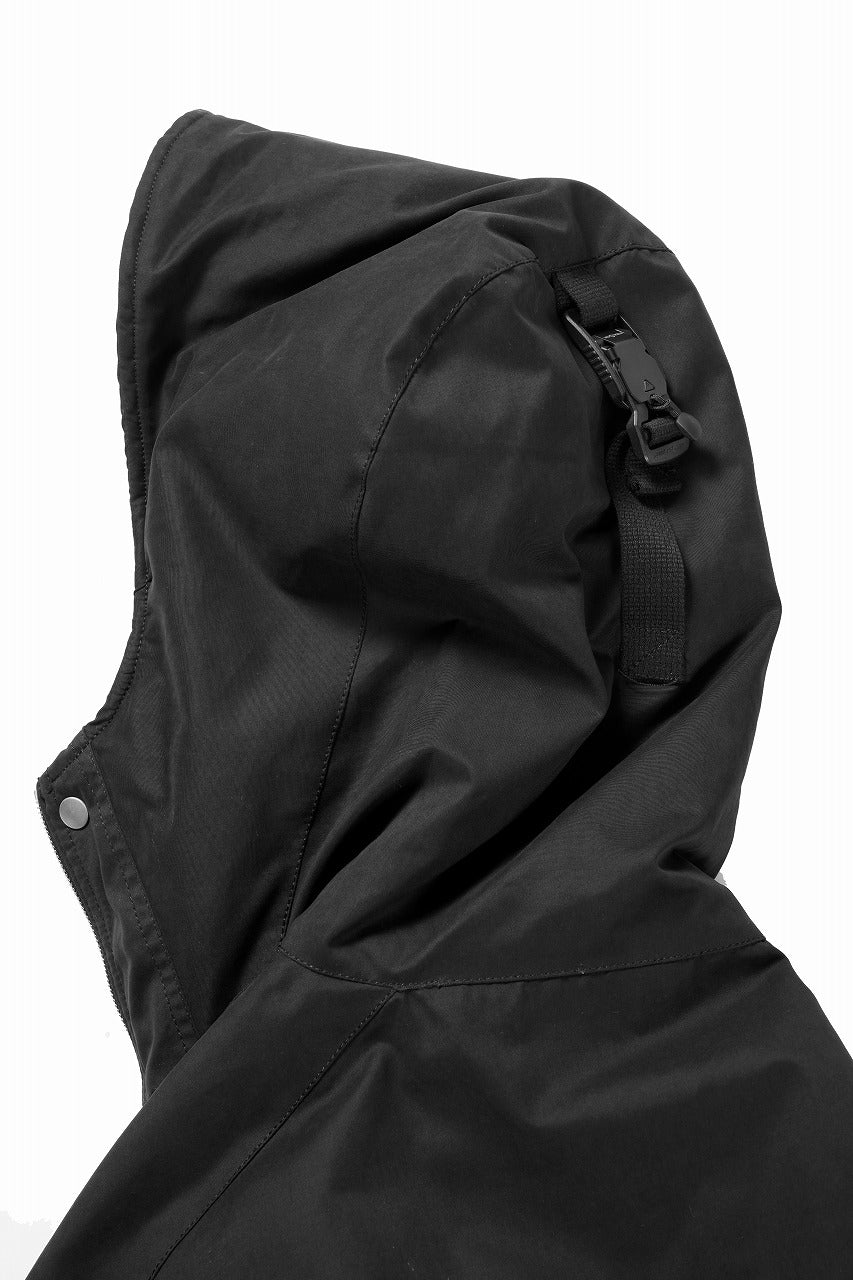 thom/krom HOODIE SHORT JACKET / WARM PADDED (BLACK) - Image 18