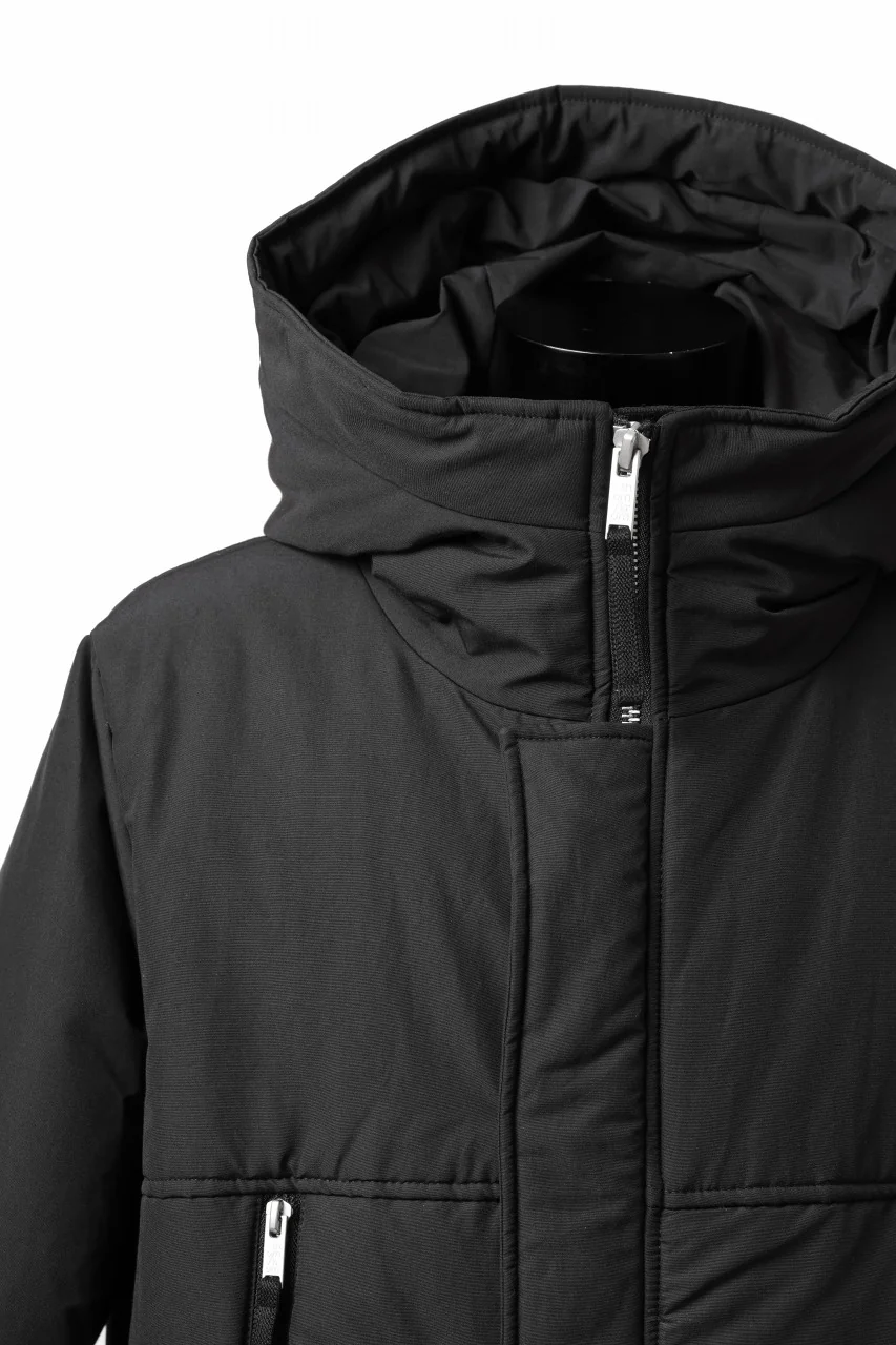 thom/krom HOODIE ZIP BOMBER COAT / WARM PADDED (BLACK) - Image 10