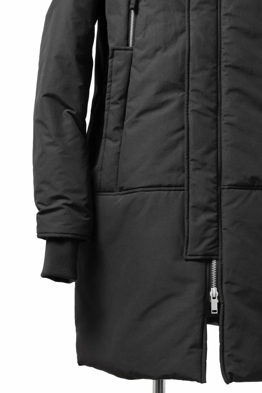 thom/krom HOODIE ZIP BOMBER COAT / WARM PADDED (BLACK) - Image 11