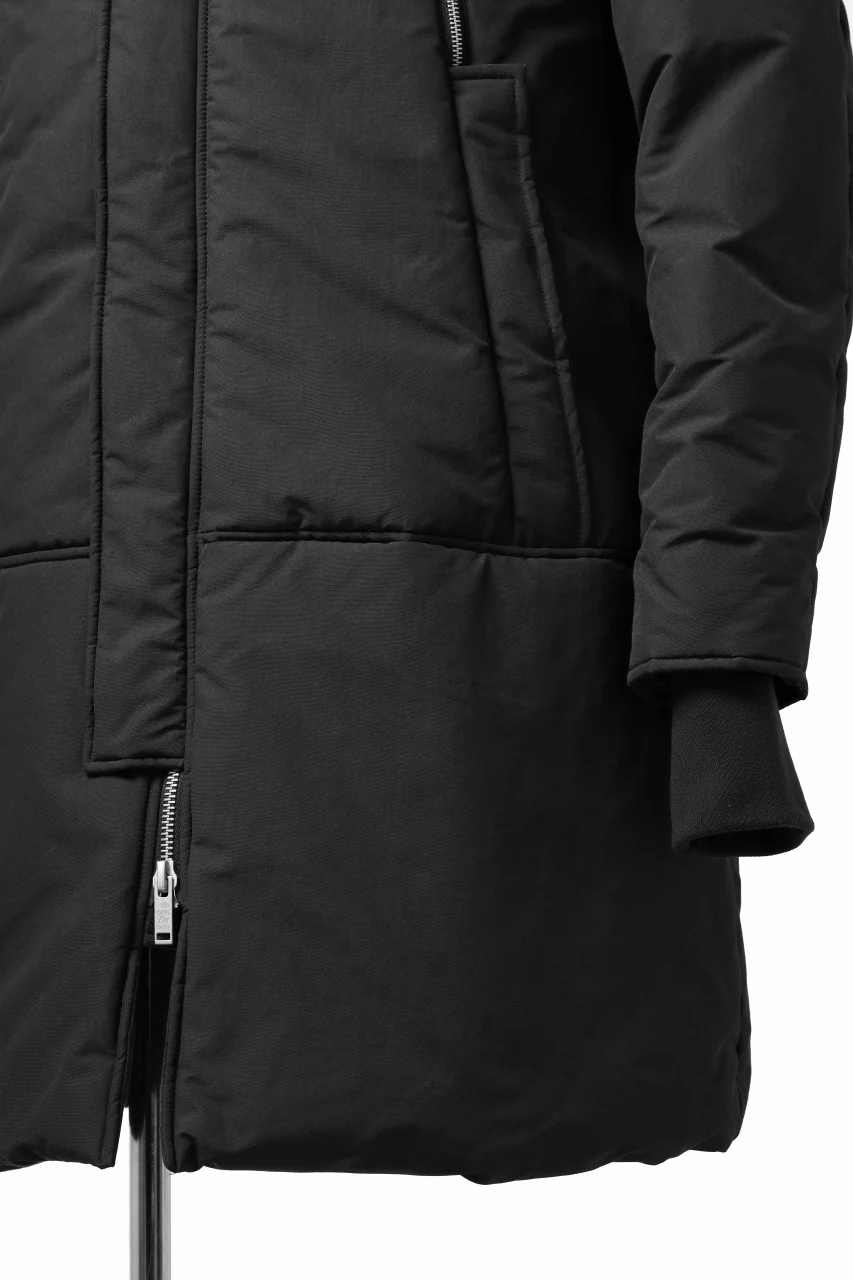 thom/krom HOODIE ZIP BOMBER COAT / WARM PADDED (BLACK) - Image 16