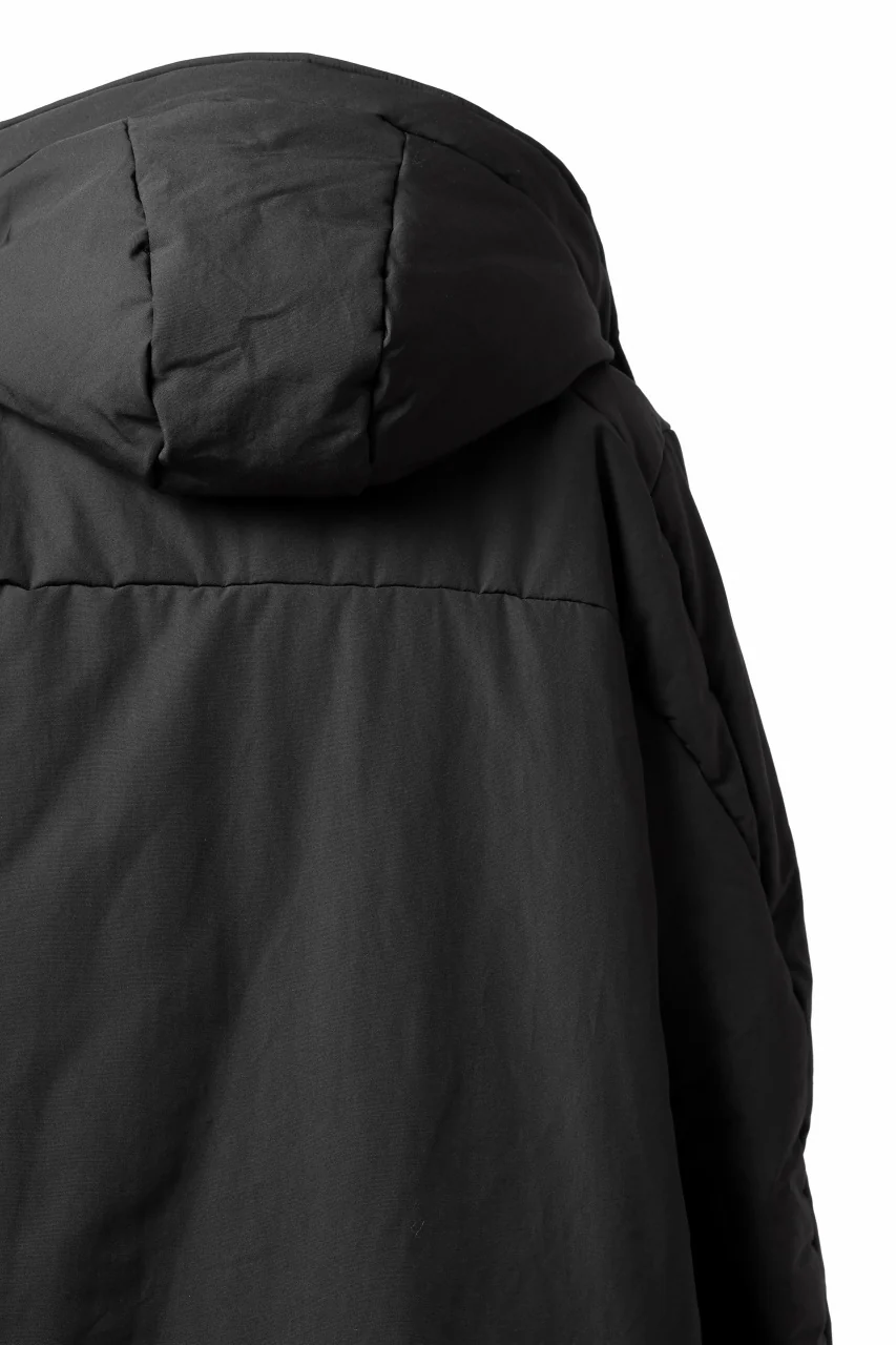 thom/krom HOODIE ZIP BOMBER COAT / WARM PADDED (BLACK) - Image 17