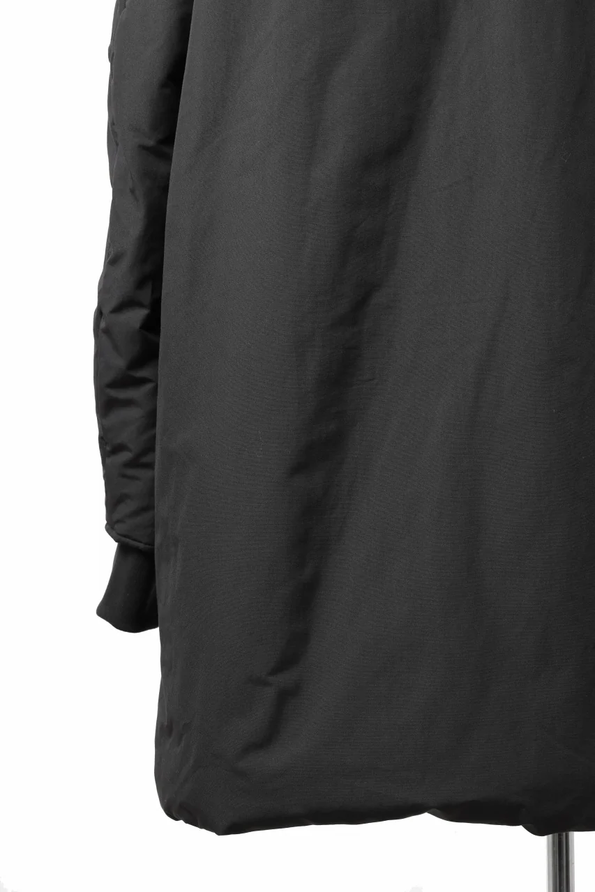thom/krom HOODIE ZIP BOMBER COAT / WARM PADDED (BLACK) - Image 18