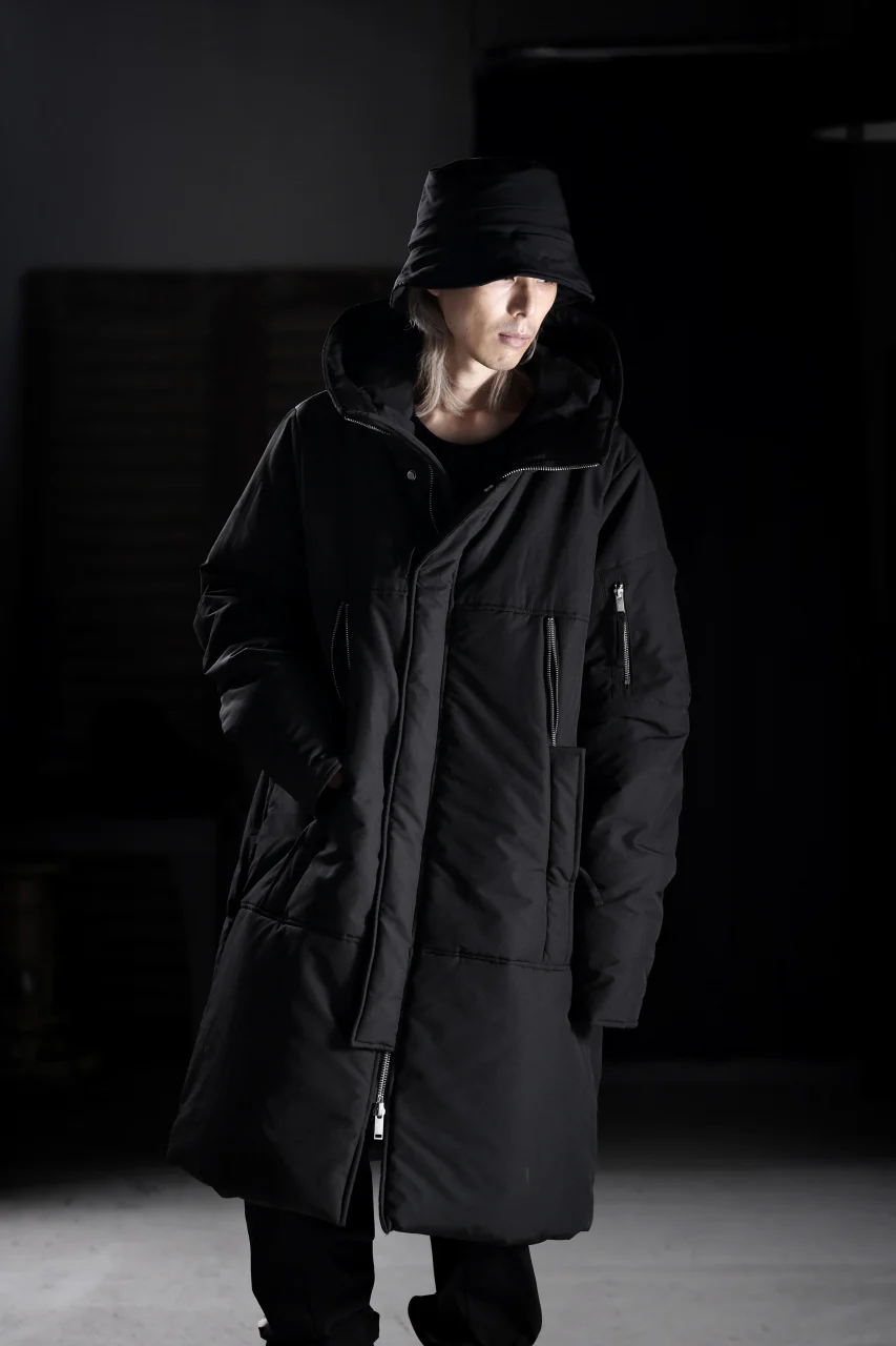 thom/krom HOODIE ZIP BOMBER COAT / WARM PADDED (BLACK) - Image 31