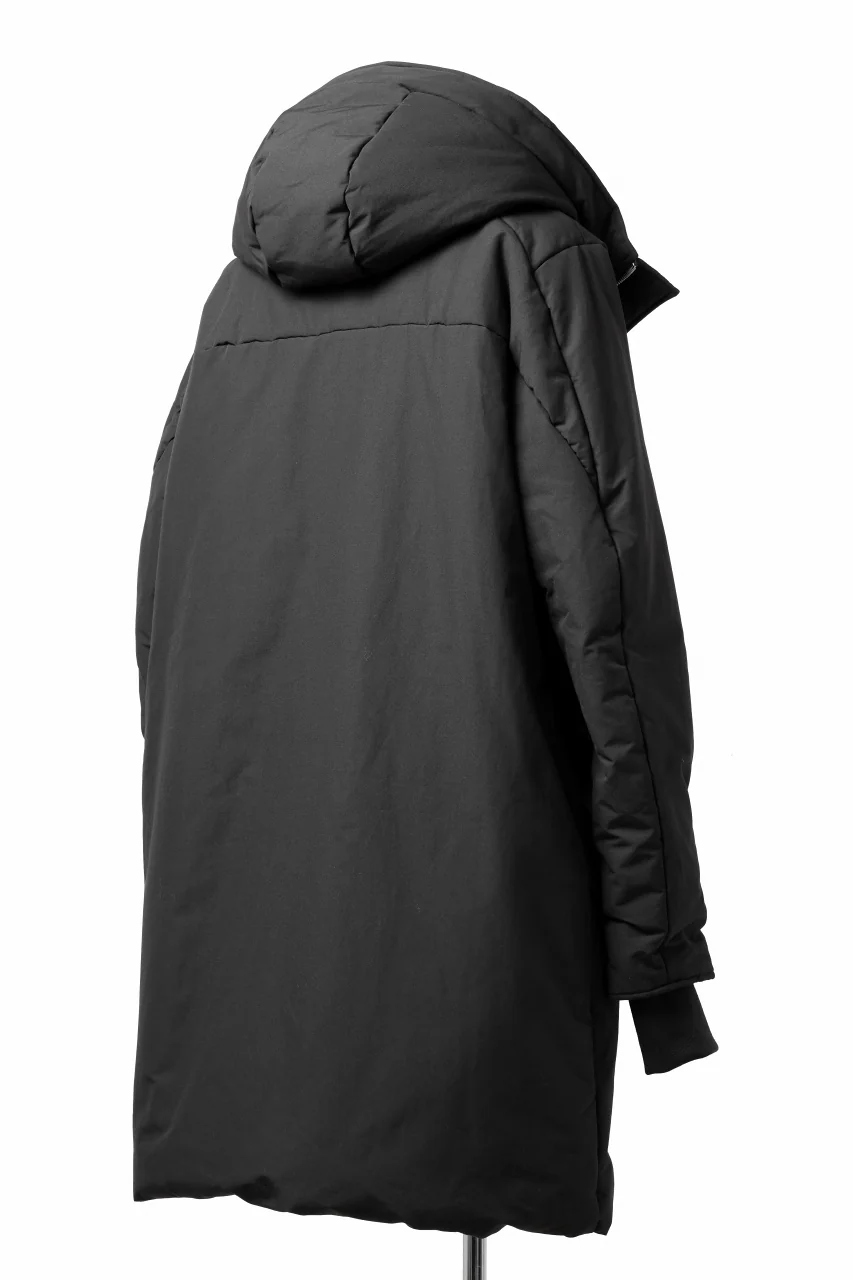 thom/krom HOODIE ZIP BOMBER COAT / WARM PADDED (BLACK) - Image 6