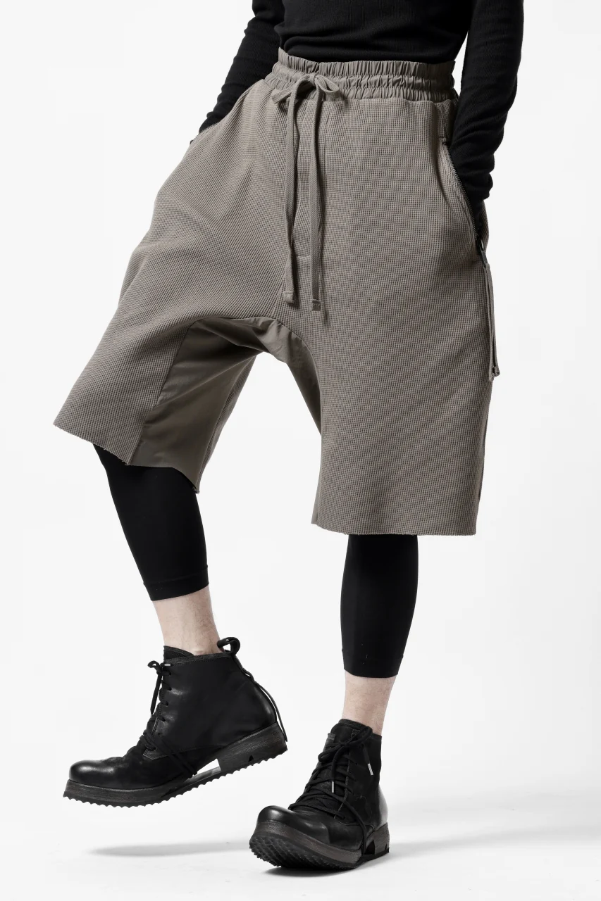thom/krom LOWCROTCH EASY SHORTS / WAFFLE JERSEY (FOSSIL) - Image 11